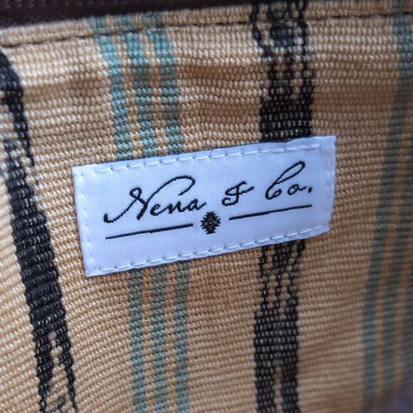 NENA & CO Bag Artisan Vintage Woven Clutch with Wrist Strap *EXCELLENT* - Picture 3 of 12